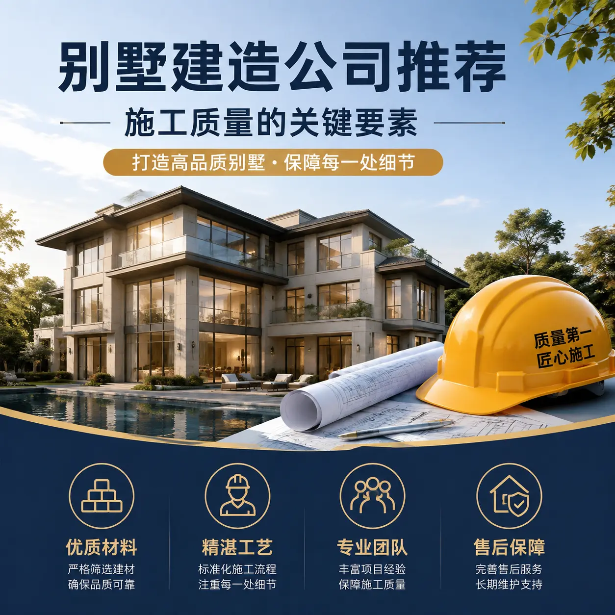 别墅建造公司推荐： 正安 施工质量的关键要素