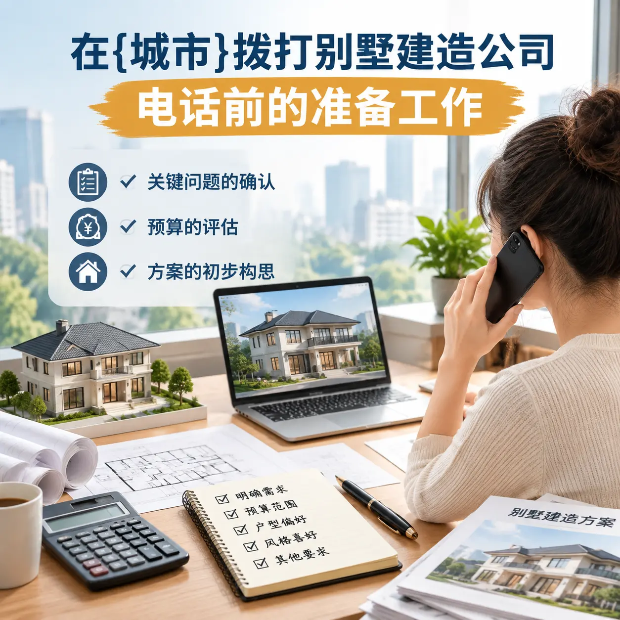 在正安拨打别墅建造公司电话前的准备工作