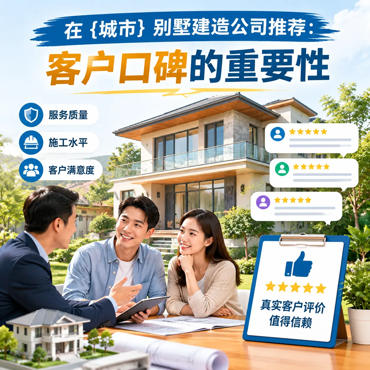 在 正安 别墅建造公司推荐：客户口碑的重要性