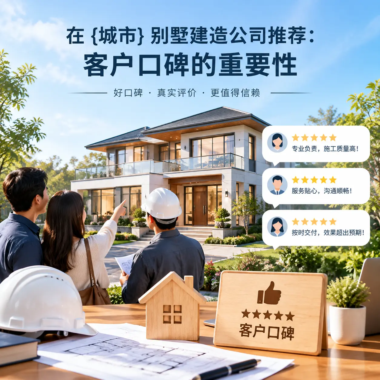 在 正安 别墅建造公司推荐:客户口碑的重要性
