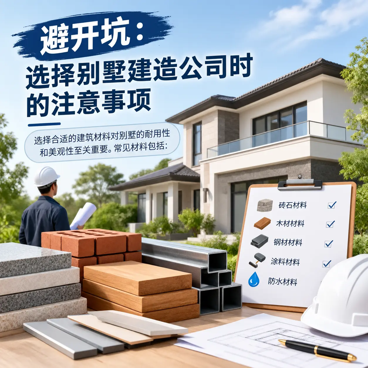 避开坑:选择 正安 别墅建造公司时的注意事项