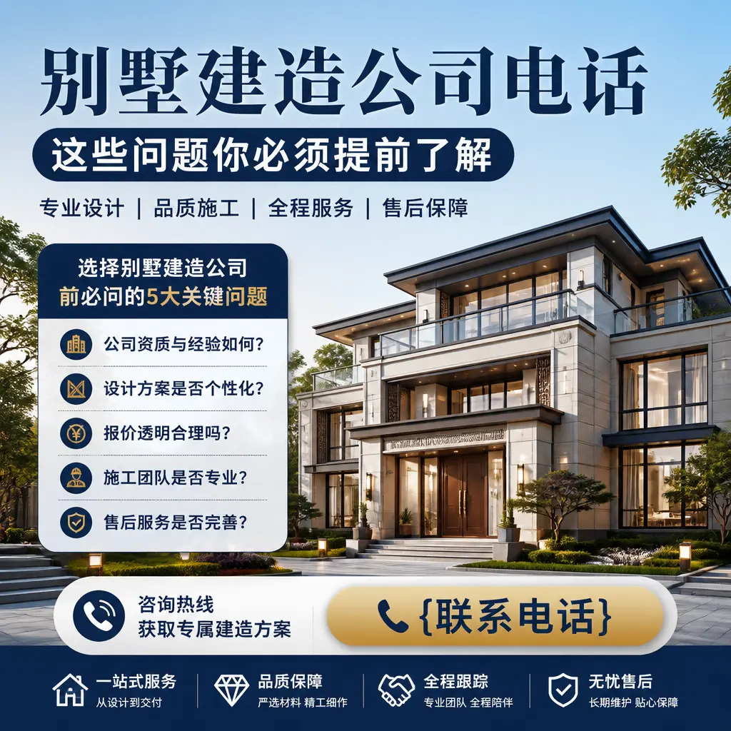 正安别墅建造公司电话,这些问题你必须提前了解