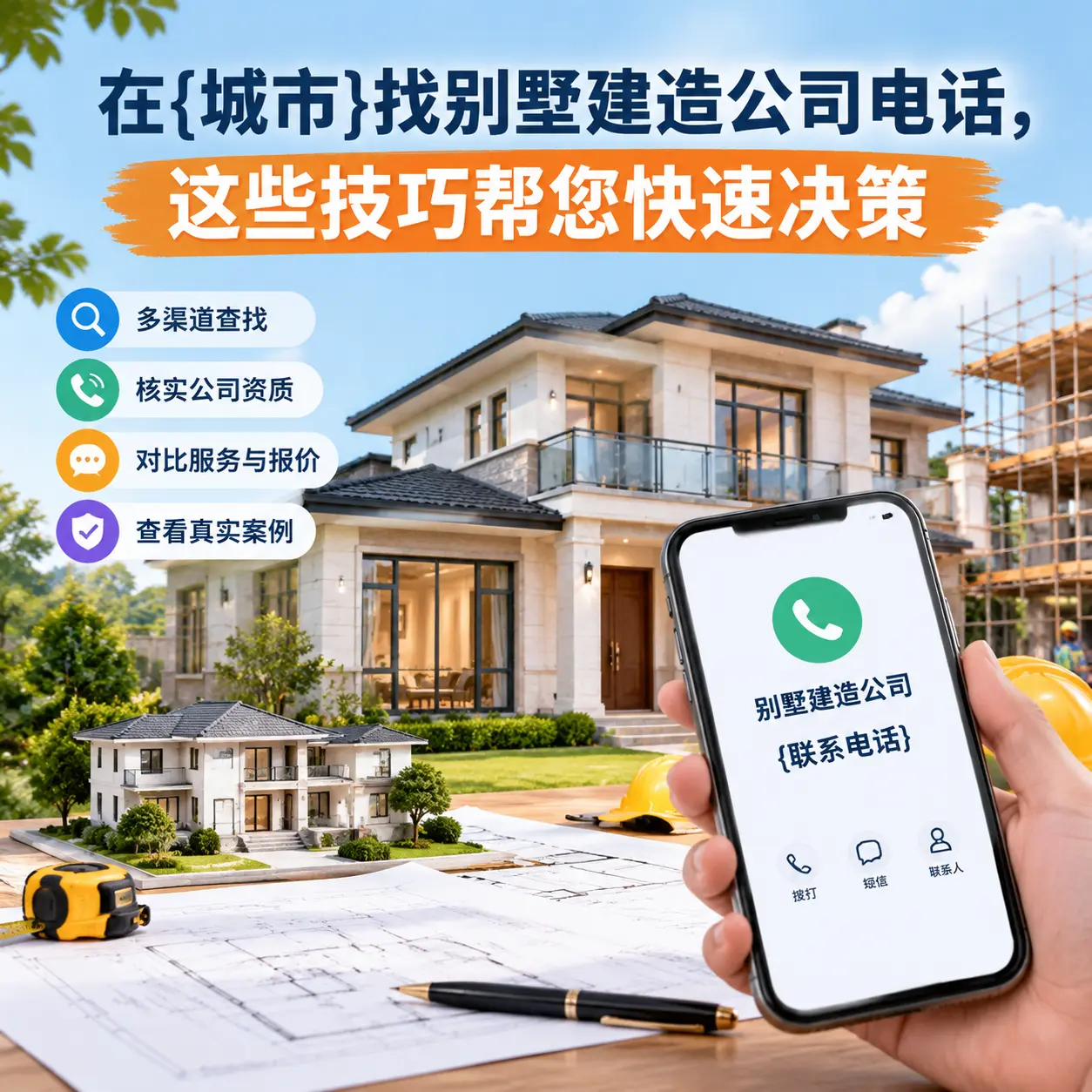 在正安找别墅建造公司电话,这些技巧帮您快速决策