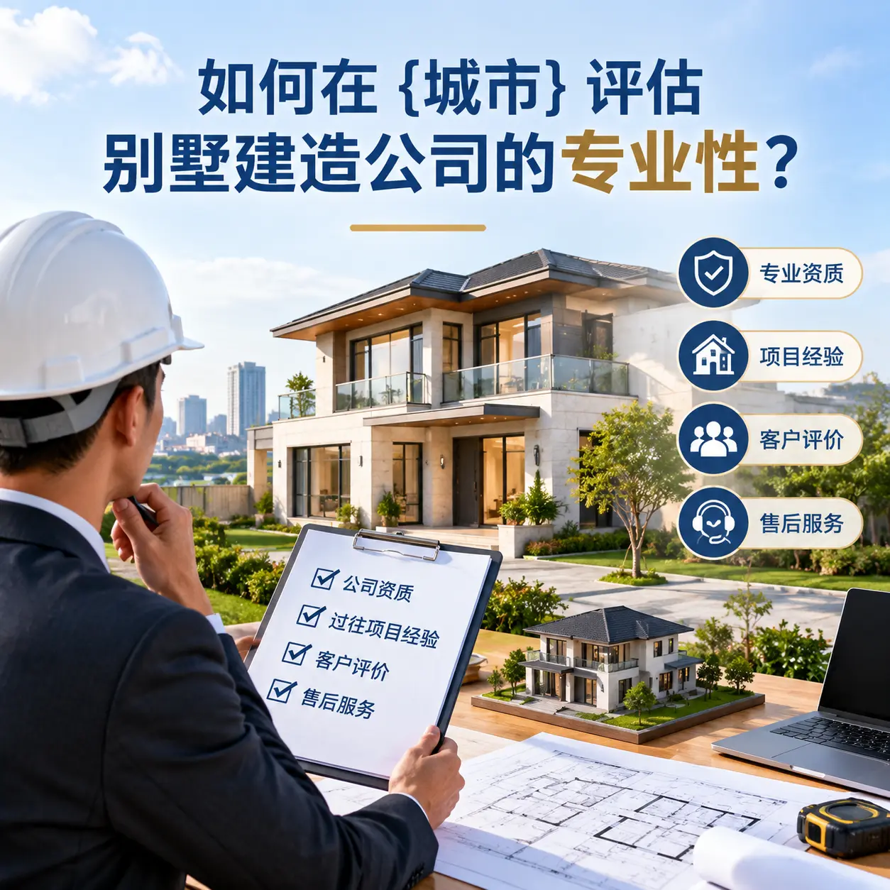 如何在 正安 评估别墅建造公司的专业性?