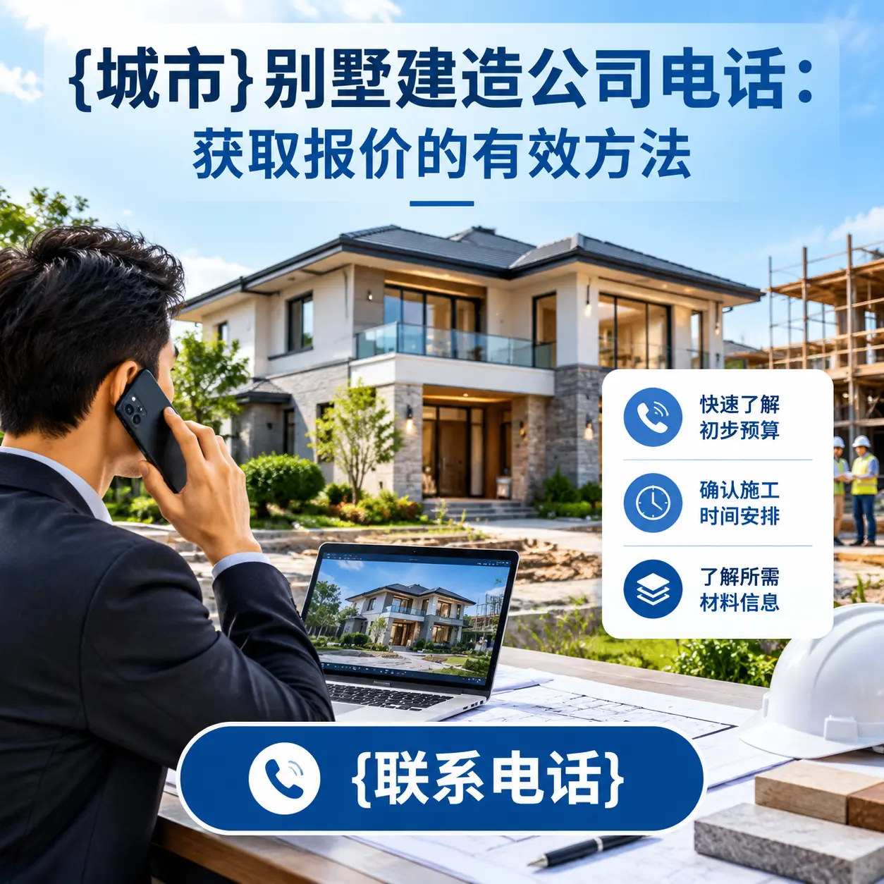 正安别墅建造公司电话:获取报价的有效方法